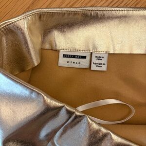 Noisy May Rose Gold Metallic skirt